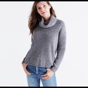 Madewell detachable cowl sweater SZ XS